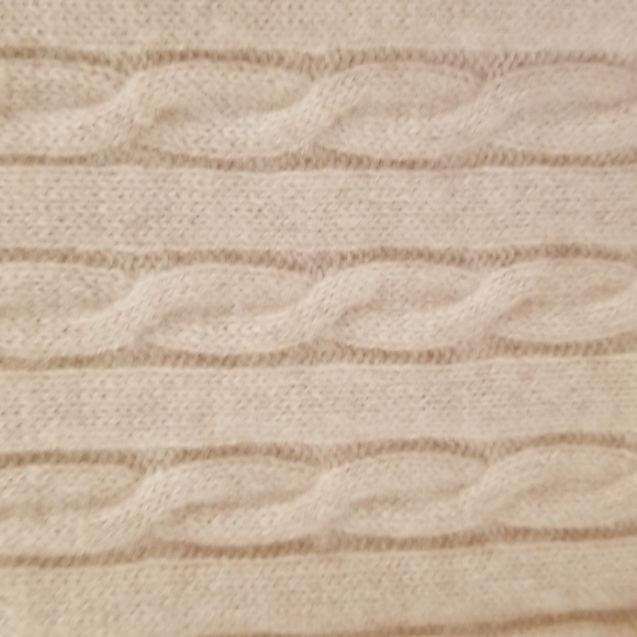 💕MAGASCHONI💕 100% Cashmere Cable Knit Joggers ~ Oatmeal Heather Small S NWT - Picture 6 of 11